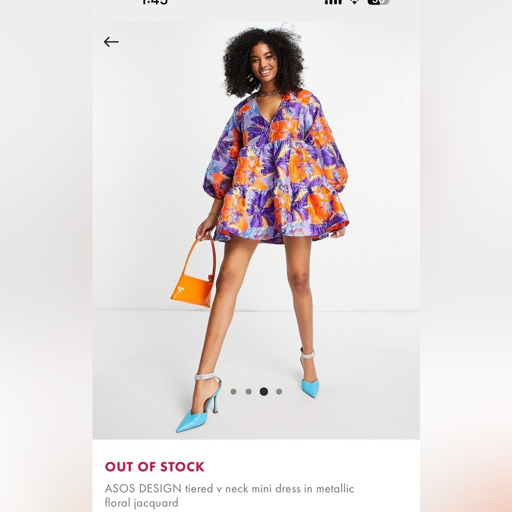 ASOS Floral Jacquard dress.